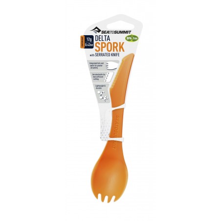 Delta spork se zubatým nožem