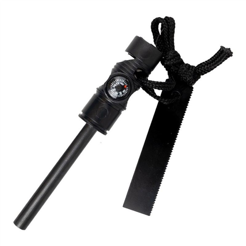 Firestarter + compass and whistle