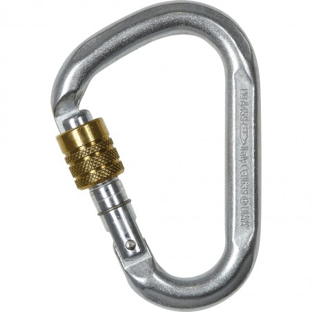 Steel carabiner Snappy screw lock