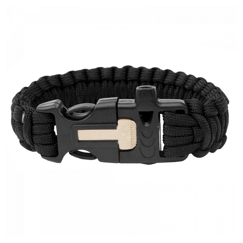 Armband Paracord mit Pfeife und Feuerstarter