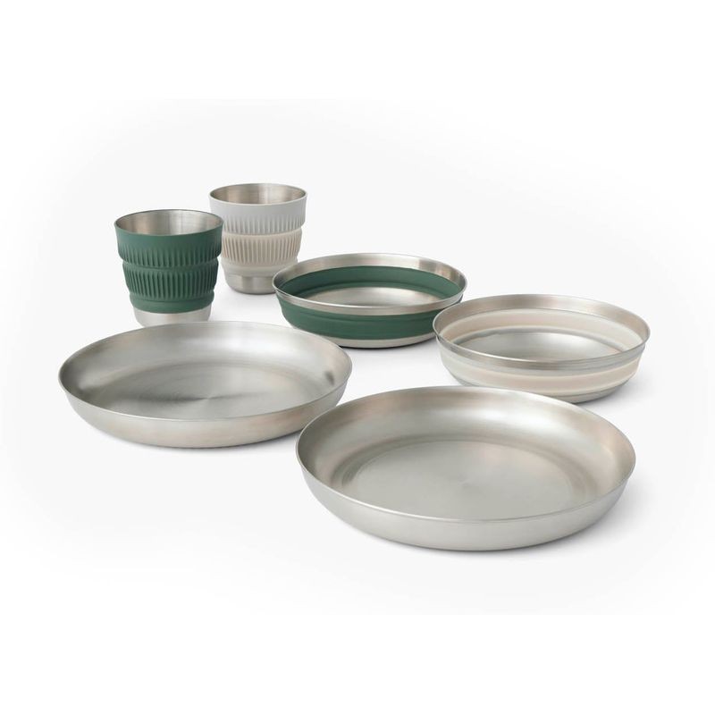 Geschirr-Set Detour Stainless Steel Collapsible 6-teilig
