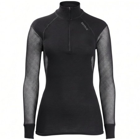 Women's high-collar top Lady Wool Thermo Zip-polo