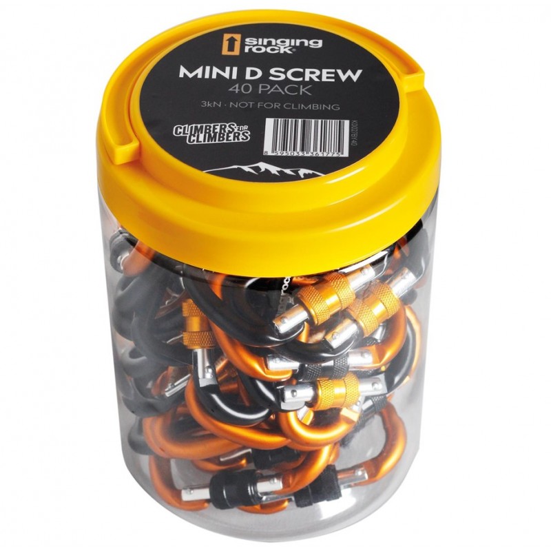 Boîte de 40 mousquetons accessoires MINI D SCREW