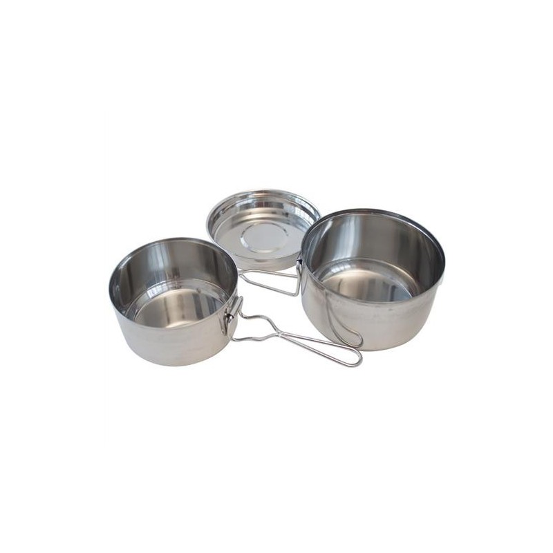 Stainless steel mess tin Basic 3 pcs