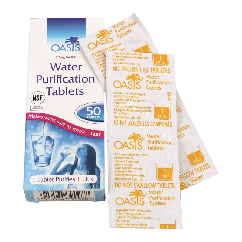 Pastillas para Purificar el Agua.