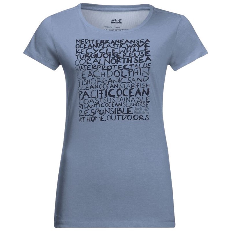 Women's t-shirt Ocean letter T